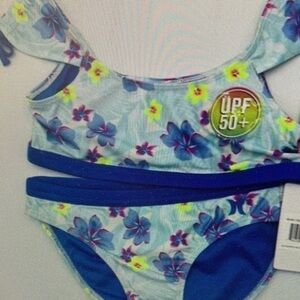 Floral Kids Swim Set with UPF 50+ Protection